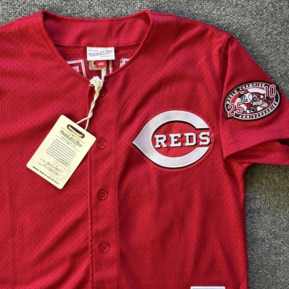 Cincinnati Reds Jersey Mens M Red MLB Mitchell & Ness Griffey 30 Cooperstown